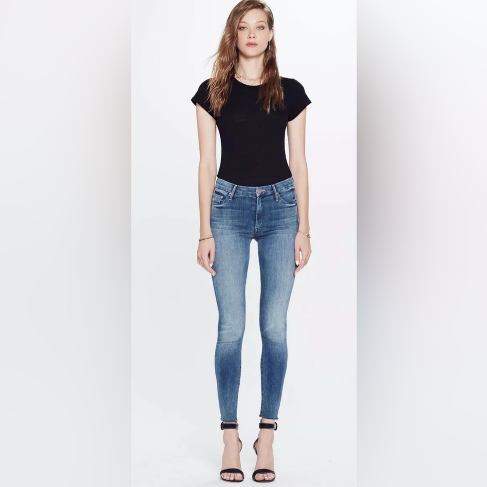 MOTHER Jeans High Waisted Ankle Fray Everything We Keep 28